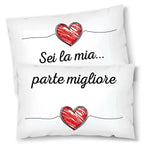 Coppia di federe matrimoniali Sei la mia parte migliore - Idea Regalo-Federe per cuscino-Lol T-shirt