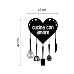 Cucina con amore-Adesivi decorativi-Lol T-shirt