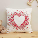 Cuscino Quadrato Personalizzato con Cuore-Cuscino personalizzato-Lol T-shirt