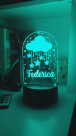 Lampada Led Personalizzata con nome Nuvola