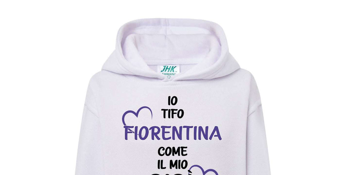 Io tifo Fiorentina come il mio papa Felpa Bambino Lol T shirt