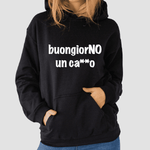 Felpa Donna Buongiorno un ca**o-Felpa con cappuccio-Lol T-shirt