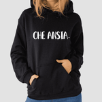 Felpa Donna Che ansia-Felpa con cappuccio-Lol T-shirt