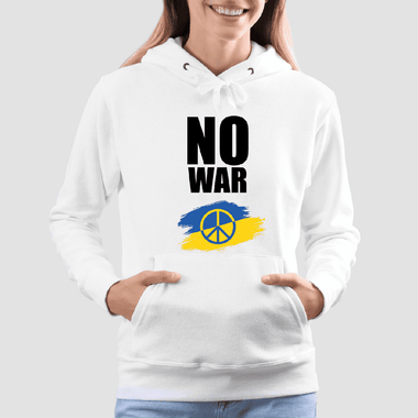 Felpa Donna NO WAR UCRAINA-Felpa con cappuccio-Lol T-shirt
