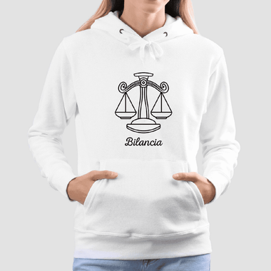 Felpa Donna Oroscopo Bilancia - Segno Zodiacale-Felpa con cappuccio-Lol T-shirt