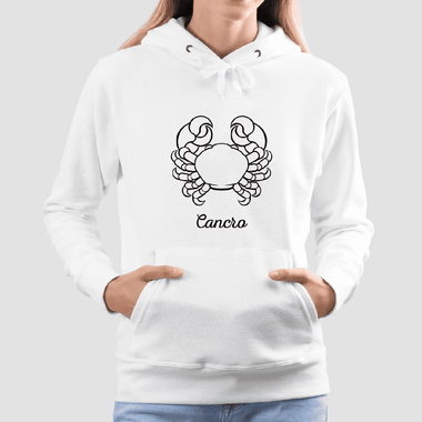 Felpa Donna Oroscopo Cancro - Segno Zodiacale-Felpa con cappuccio-Lol T-shirt