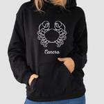 Felpa Donna Oroscopo Cancro - Segno Zodiacale-Felpa con cappuccio-Lol T-shirt