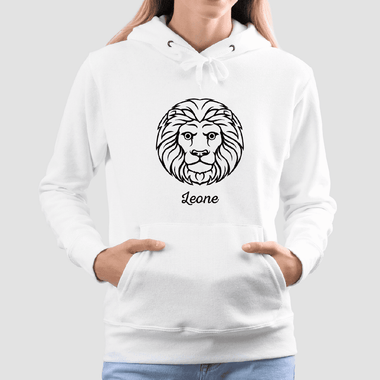 Felpa Donna Oroscopo Leone - Segno Zodiacale-Felpa con cappuccio-Lol T-shirt