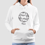Felpa Donna Oroscopo Pesci - Segno Zodiacale-Felpa con cappuccio-Lol T-shirt