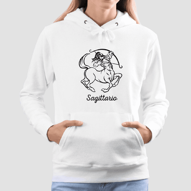 Felpa Donna Oroscopo Sagittario - Segno Zodiacale-Felpa con cappuccio-Lol T-shirt