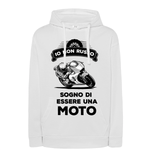 Felpa Uomo Io non russo sogno di essere una moto-Felpa con cappuccio-Lol T-shirt