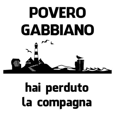 Felpa Uomo Povero Gabbiano hai perduto la compagna-Felpa con cappuccio-Lol T-shirt