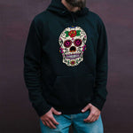 Felpa Uomo Sugar Skull Calaveras-Felpa con cappuccio-Lol T-shirt