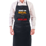 Grembiule Nero Sono un Serial Griller-Grembiule da Cucina-Lol T-shirt