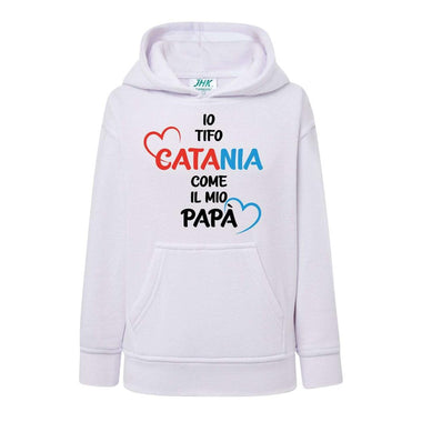 Io tifo Catania come il mio papà-Felpa con cappuccio-Lol T-shirt