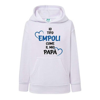 Io tifo Empoli come il mio papà-Felpa con cappuccio-Lol T-shirt