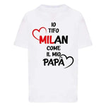 Io tifo Milan come il mio papà-T-shirt-Lol T-shirt