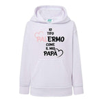 Io tifo Palermo come il mio papà-Felpa con cappuccio-Lol T-shirt