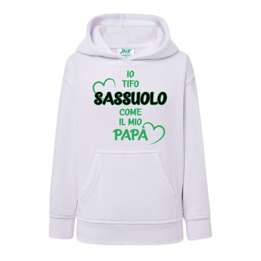 Io tifo Sassuolo come il mio papà-Felpa con cappuccio-Lol T-shirt