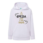 Io tifo Spezia come il mio papà-Felpa con cappuccio-Lol T-shirt