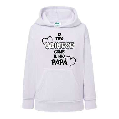 Io tifo Udinese come il mio papà-Felpa con cappuccio-Lol T-shirt