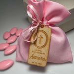 Kit 10 pz Tag Bomboniera Battesimo Personalizzato - Croce-Tag in legno-Lol T-shirt