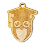 Kit 10 pz Tag Bomboniera Laurea - Gufetto Tocco-Tag in legno-Lol T-shirt