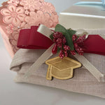 Kit 10 pz Tag Bomboniera Laurea - Tocco-Tag in legno-Lol T-shirt