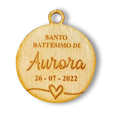 Kit 10 pz Tag Bomboniera Personalizzato-Tag in legno-Lol T-shirt