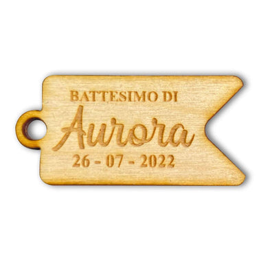 Kit 10 pz Tag Bomboniera - Targhetta con Nome-Tag in legno-Lol T-shirt
