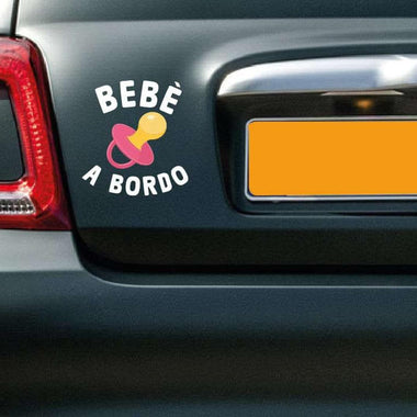 Kit 2 Adesivi Bebè a bordo-adesivi per auto-Lol T-shirt