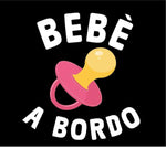 Kit 2 Adesivi Bebè a bordo-adesivi per auto-Lol T-shirt