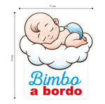 Kit adesivi per auto 2 pezzi Bimbo a bordo-adesivi per auto-Lol T-shirt