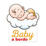 Kit adesivi per auto 2 pezzi Bimbo a bordo-adesivi per auto-Lol T-shirt