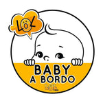 Kit adesivi per auto 2 pezzi Bimbo a bordo-adesivi per auto-Lol T-shirt