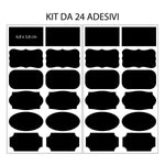 Kit da 24 Adesivi effetto lavagna-Adesivi decorativi-Lol T-shirt
