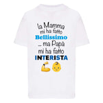 La mamma mi ha fatto bellissimo...ma papà mi ha fatto interista-T-shirt-Lol T-shirt