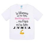 La mamma mi ha fatto bellissimo...ma papà mi ha fatto juventino-T-shirt-Lol T-shirt