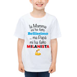 La mamma mi ha fatto bellissimo...ma papà mi ha fatto milanista-T-shirt-Lol T-shirt