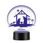 Lampada Led Natalizia con Presepe-Lampada in plexiglass-Lol T-shirt