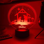 Lampada Led Natalizia con Presepe-Lampada in plexiglass-Lol T-shirt