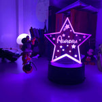 Lampada Led Personalizzata a forma di Stella-Lampada in plexiglass-Lol T-shirt