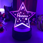 Lampada Led Personalizzata a forma di Stella-Lampada in plexiglass-Lol T-shirt