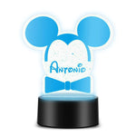 Lampada Led Personalizzata con Nome a forma di Orecchie Topolino-Lampada in plexiglass-Lol T-shirt