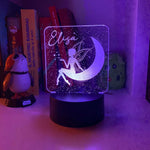 Lampada Led Personalizzata con nome con Fatina-Lampada in plexiglass-Lol T-shirt