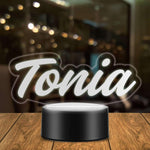 Lampada Led Personalizzata con nome-Lampada in plexiglass-Lol T-shirt