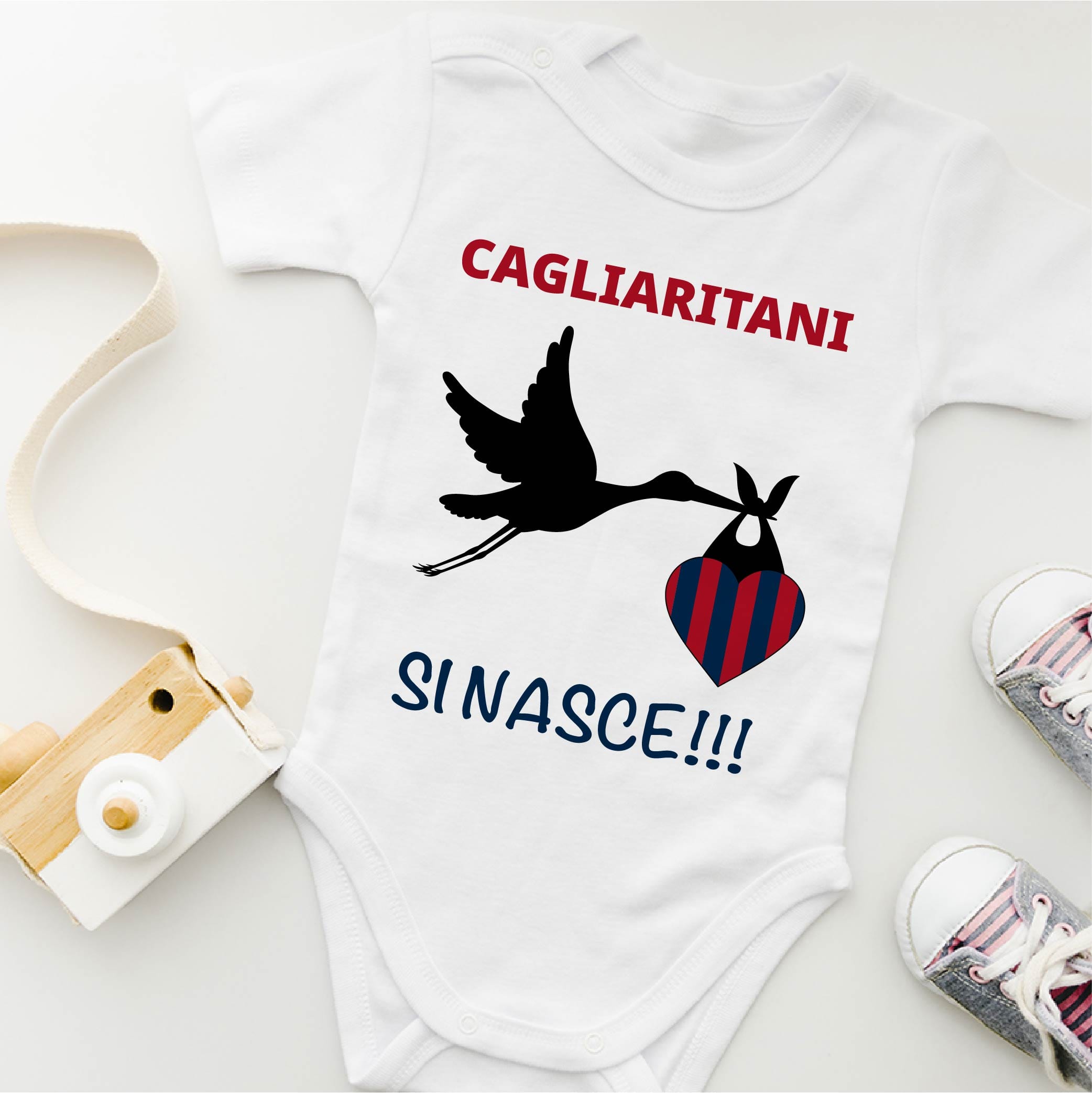 Lol T-Shirt Body per bimbi Cagliaritani si nasce