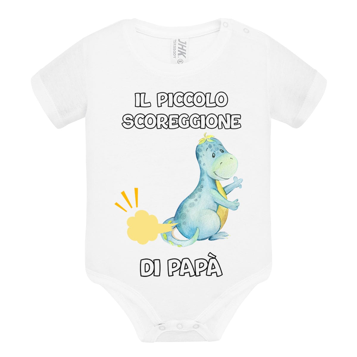 Lol T-Shirt Body per bimbi 3 Mesi / Bianco Il piccolo scoreggione di papà