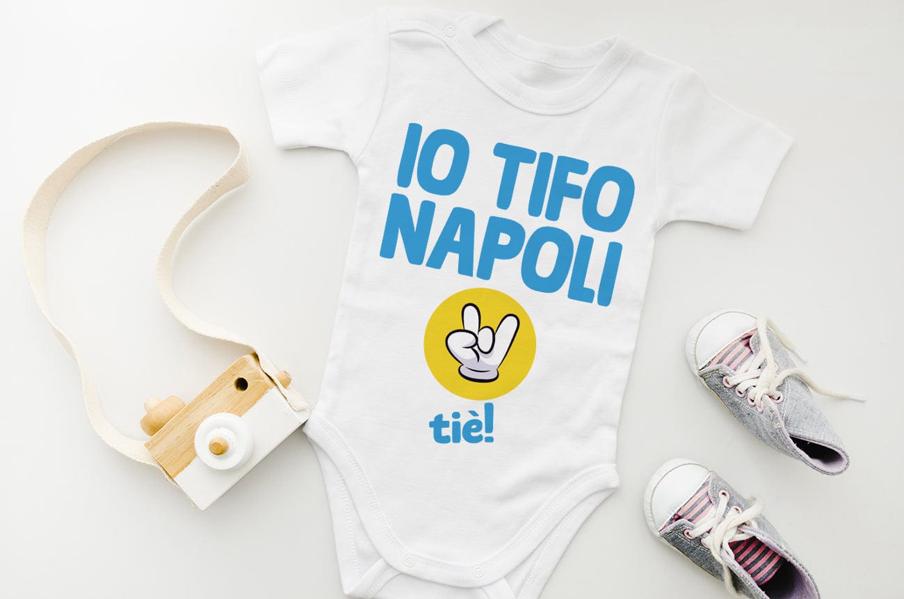Lol T-Shirt Body per bimbi Io tifo Napoli come tiè