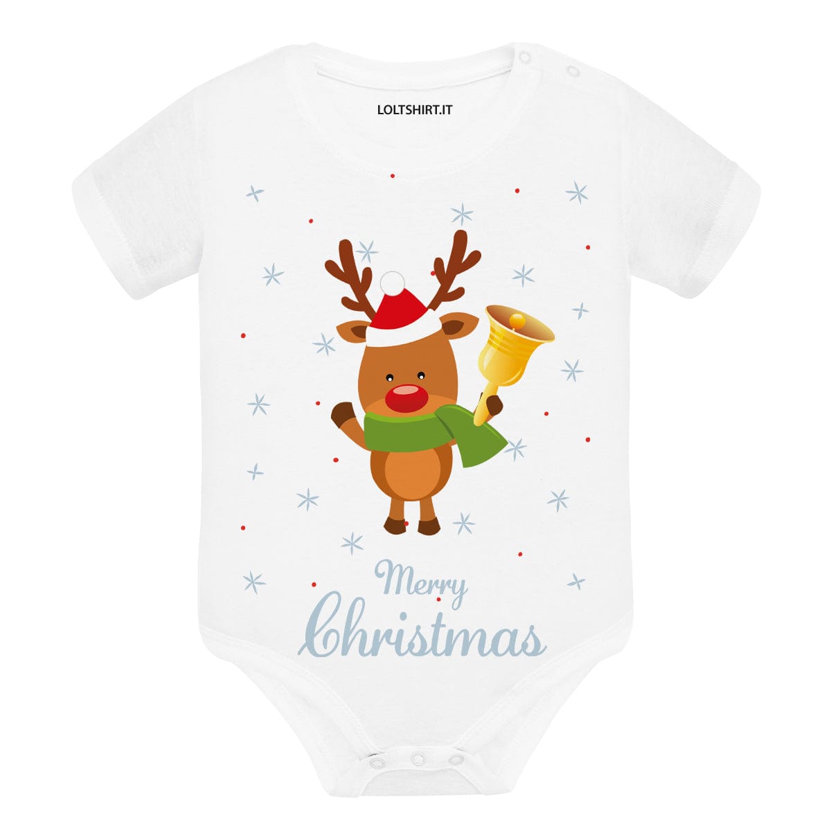 Lol T-Shirt Body per bimbi 3 mesi / bianco Merry Christmas